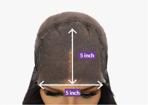 Water Wave 5x5 HD Invisible Lace Front Closure Wig