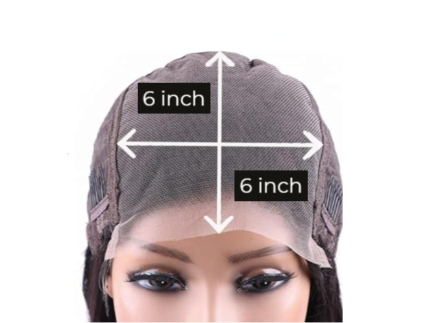 Glueless 6*6 Straight Transparent Closure Wig Human Hair