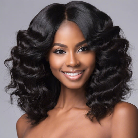 13x6 Bob Lace Front Water Wave Wig