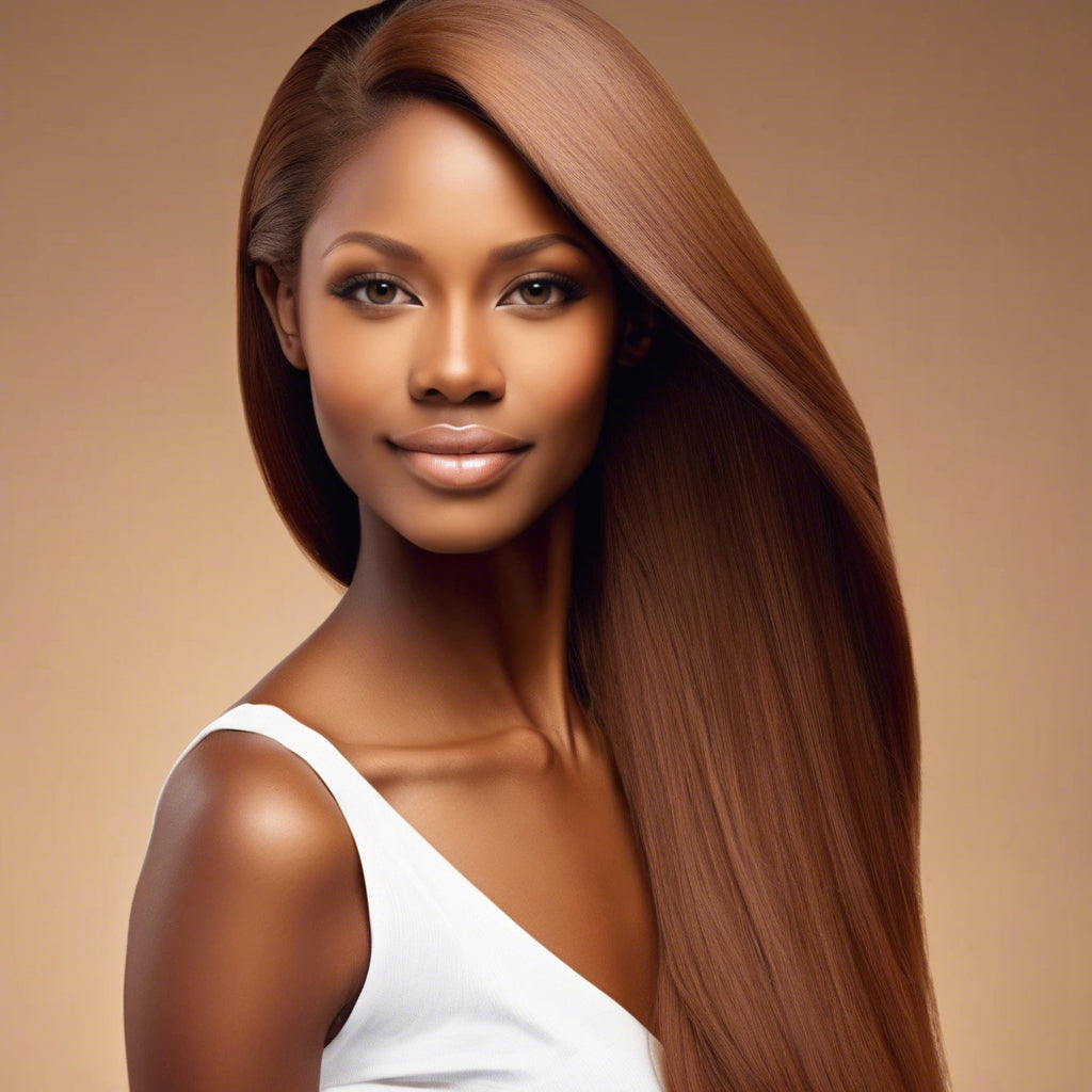 #27 Brown HD Lace Straight 13*6 Lace Wig