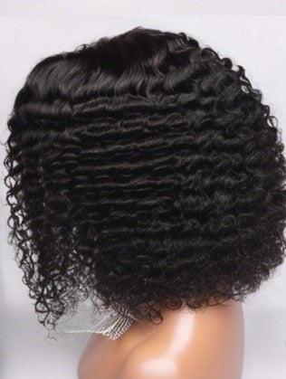 13x6 Bob Lace Front Deep Wave Wig