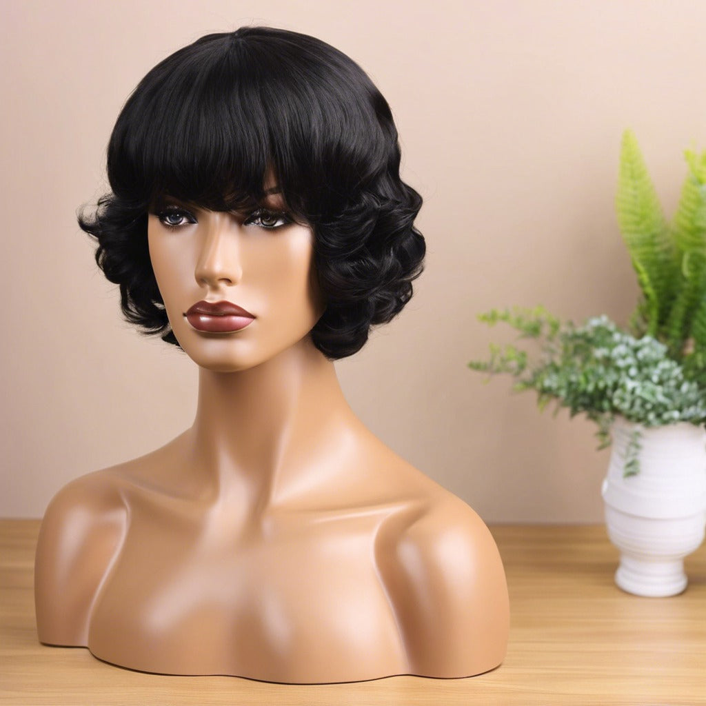 13x6 Bob Lace Front Water Wave Wig