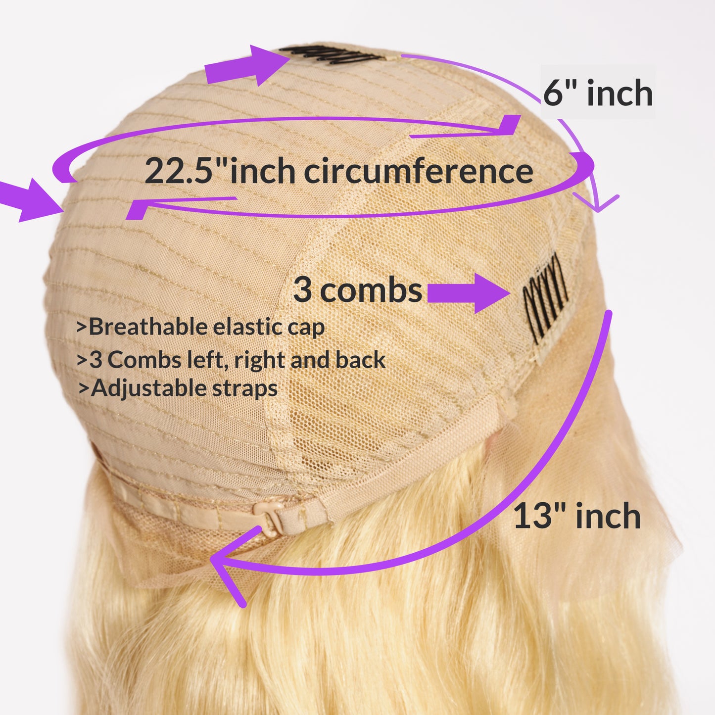 613 Blonde Body Wave 13x6 Front Lace Wig