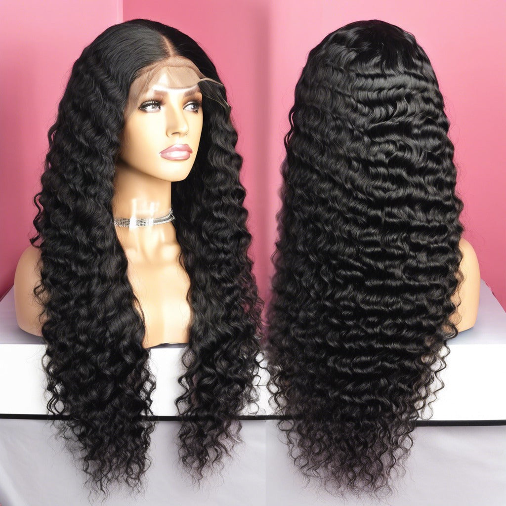 Water Wave 5x5 HD Invisible Lace Front Closure Wig