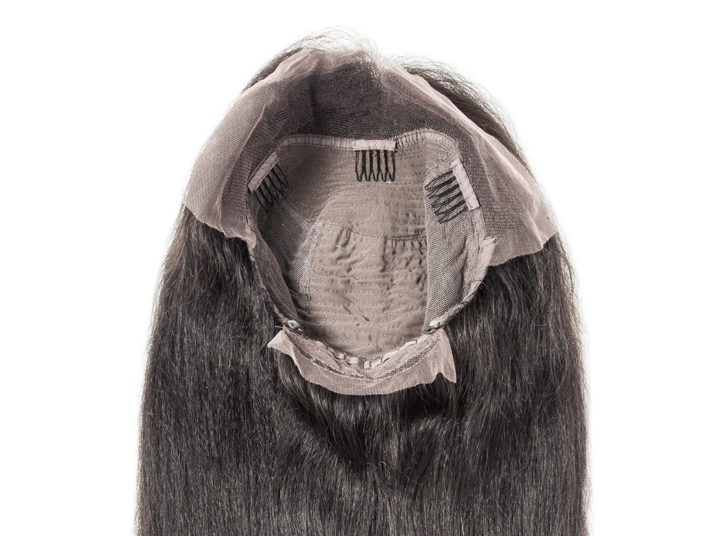 6x6 Kinky Straight Transparent Closure Wig Human Hair